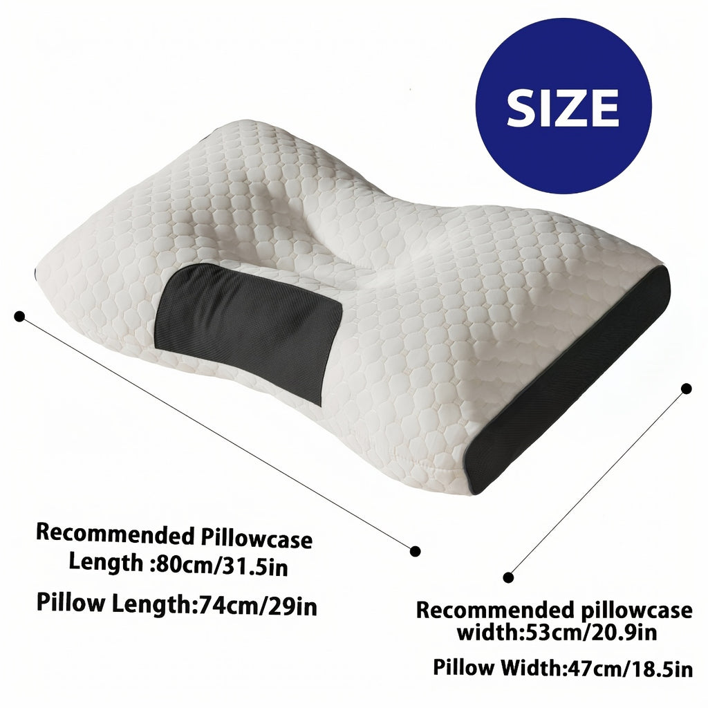 Buy 1 Get 1 Free, Soft Woven Neck Massage Pillows for Couples, Adjustable Ergonomic Pillow with Removable Cover