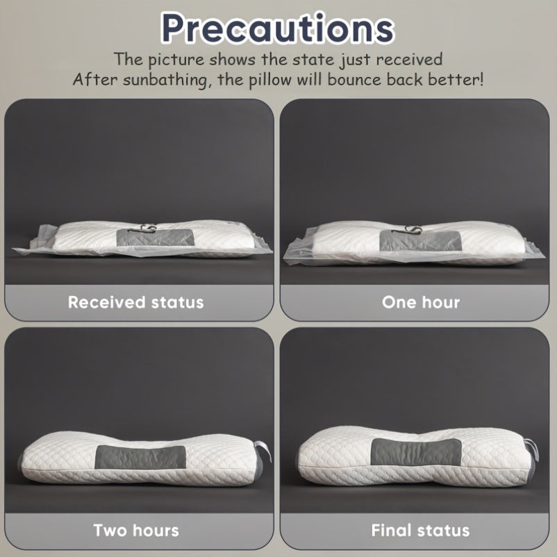 Buy 1 Get 1 Free, Soft Woven Neck Massage Pillows for Couples, Adjustable Ergonomic Pillow with Removable Cover